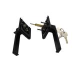 Aluminum Door And Window Hardware Door Lock With Handle Nickel Plated Finish