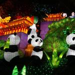 Waterproof Silk Lantern Arts , Festival Decoration Traditional Chinese Lantern