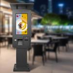 Black Color 32" Durable Outdoor Kiosk Thermal Printer QR Code Scanner Parking