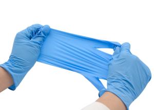 China Powder Free Disposable Nitrile Examination Gloves Vinyl Material Working Safety factory