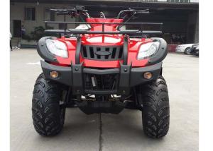 China 260cc Electric Start Four Wheel ATV Shaft Driving Red Four Wheeler Rear Drum Brake factory