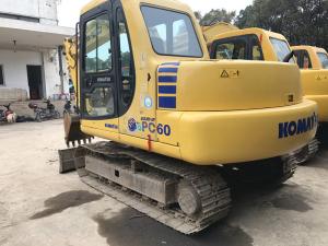 China KOMATSU PC60-7 Second Hand Excavators 450mm Track Shoes Size Blade Available A/C factory