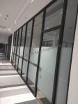 Soundproof 6mm Acoustic Glass Partition Walls , 12mm Aluminium Glass Office