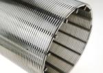 Welded Johnson Wedge Wire Screens 100 Micron 0.02mm Slot Flange
