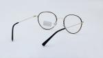 Metal Frame Round Eyeglasses Retro Metal Clear Lens Glasses Unisex eyewear Black