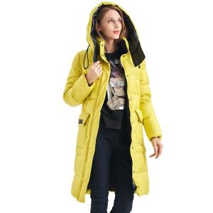 China FODARLLOY 2022 new winter plus size warm women's coat long hooded cotton-padded clothes women factory