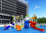 Colorful Fiberglass Material Water Entertainment Equipment Water Slide Pipe