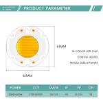 Photography Light LED Chip 200W High Power Smd Led VF42-46V 51-53V 60X60MM