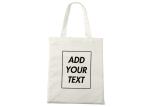 Custom Recycled Tote Bags , Unisex Fashion Cotton Canvas Shopping Bags