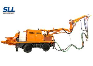 China Robotic Telescopic Arm Concrete Pumping Machine For Mine / Tunnel / Construction factory