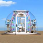 Prefab Luxury Hotel Resort Transparent Bubble Dome Tent Planetarium Dome Round