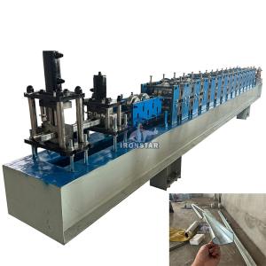 China 2024 Full automaticBest Seller Steel Roller Shuttering Door Guide Rail Roll Forming Machine factory