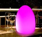 egg shape plastic led table lamp