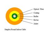 Custom 2.0mm Round Fiber Optical Cable / Fiber Optic Jumper Cables , PVC Jacket