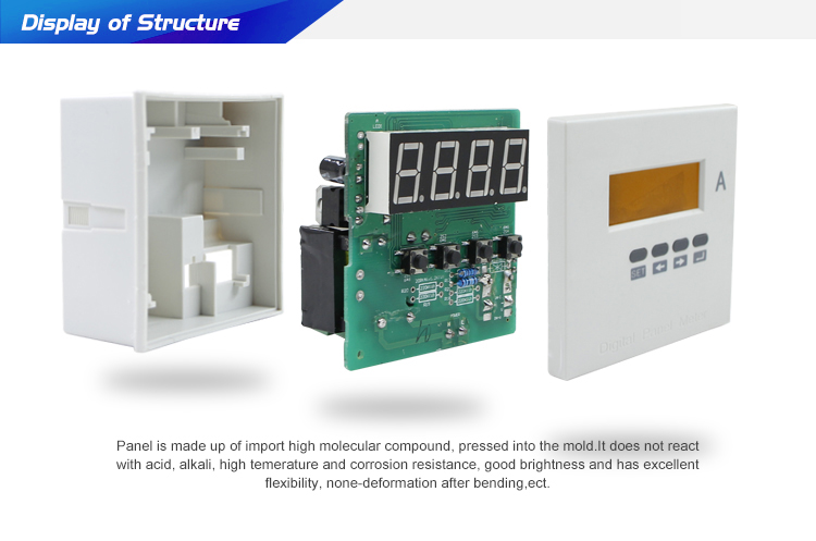 J model 96*96 mm Single Phase LED Current Ampere Meter