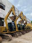 Used Cat Excavator 307E Tier 2 Emission Standards Low Fuel Consumption