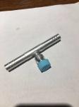 Through pipe fittings R134a High Low Pressure valve air conditioning Hose