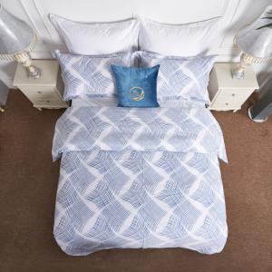 China Modernization Hotel Bedding Sets 100% Cotton Printed Bed Linen Quilt Cover factory