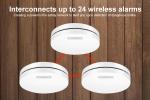 10 Year Battery Photoelectric Interlinked Smoke Alarm Battery Powered Smoke