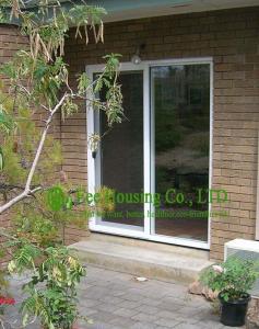 China Eco-friendly UPVC Sliding Door &amp; Window For Balcony / Patio, White Color and clear glass factory