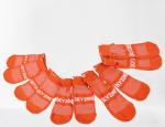 Orange Sky Zone Trampoline Grip Socks / Polyester Anti - Skid Jump Socks For