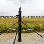 Portable Winch Up Aluminum Telescoping Antenna Tripod Mast