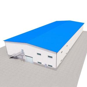 China Warehouse Prefabricated Steel Sheds Q355B Commercial Steel Metal Buildings factory
