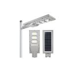 Waterproof Solar LED Street Light 100W Aluminum All In One LiFePO4 Battery 170lm