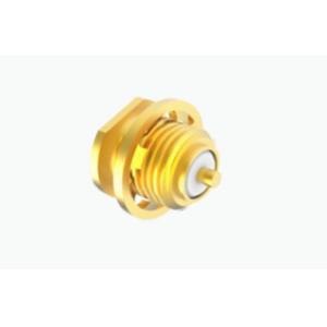 China Gold Plated MCX Female Bulkhead RF Connector With Microstrip on sale