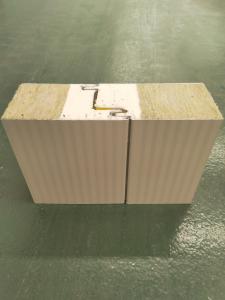 China PU Sealing Mineral Wool Rockwool Sandwich Panel 100kg/m3 OEM factory