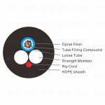 ASU80 Cabo 12 Core G652D Aerial Non Metallic Fiber Optic Cable