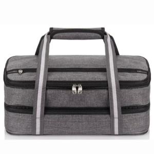 China Customized Expandable Insulated Picnic Bag Double Layer Polyester factory