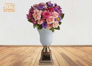 China Creative Shape Fiberglass Centerpiece Table Vases Decorative Planters factory