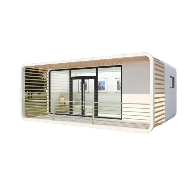 Apple Cottage Glass House Prefabricated Bungalow with Cut Board Wall and