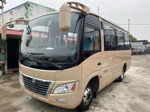 China 2nd Hand Bus Sliding Windows Yuchai Engine 19 Seats Air Conditioner Uesd Dongfeng Mini Bus DFA6600 factory