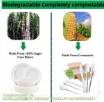 Compostable Cutlery Set Eco-Friendly Heavy Duty Utensils (50 Forks, 50 Spoons,