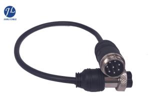 China Car Rear View Camera Aviation Cable 8 Pin With Male To Female Gx16 Connector factory