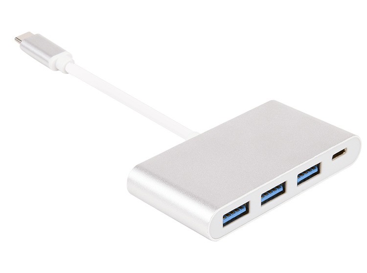 Kico High Speed USB-C Hub Type C to Usb 3.0 * 3 With Type-C Female Port 4-in-1 Factory Price
