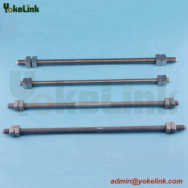 Hot dip galvanized Double Arming Bolt for Pole Line Hardware