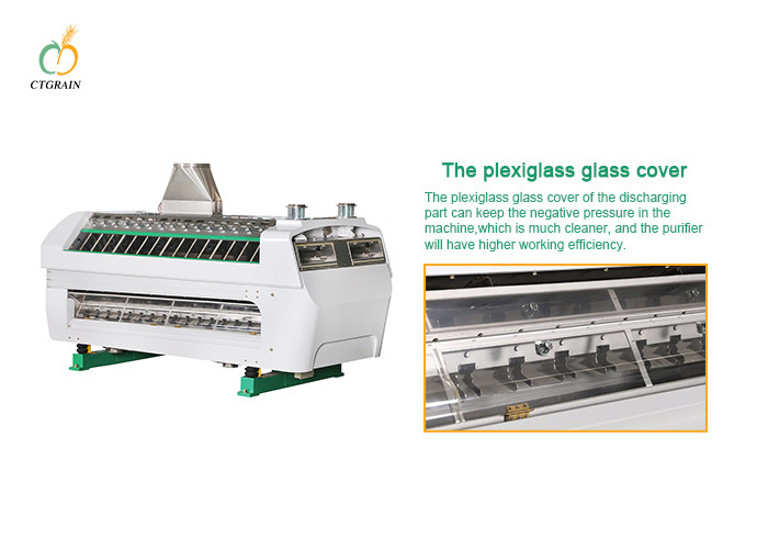 Semolina Purifier Machine 2*0.25kw Grain Milling Equipment