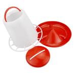 Chicken Plastic Poultry Feeder Pan Bucket and Water Drinker Wholesale Farm