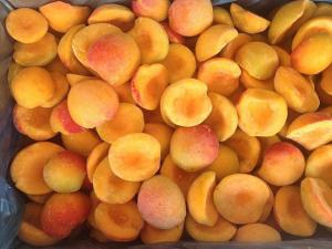 China Grade A IQF Frozen Fruit , Individual Quick Freezing Apricot Half / Slices / Dices factory