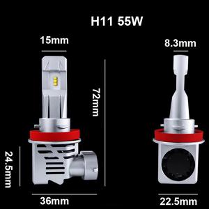 Car LED Headlight H11 H7 55W H4 60/55W Original Bulb Fog Lamp 18000LM H1 9005