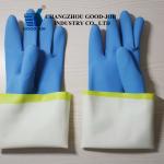 Neoprene Rubber Latex Gloves Chemical Resistant For Furniture Paint Ink