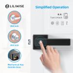 ROSH Indoor Fingerprint Lock For Household Bedroom Wooden Door