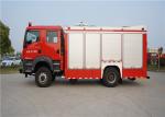 4x2 Drive Fire And Rescue Vehicles, Approach Angle 19° Motorized Fire Truck