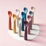 Food Grade Baby Silicone Spoon Feeder Children'S Soup Spoon