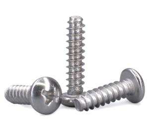 China Pan Head Sheet Metal Tapping Screws , Pan Head Blunt Point Self Tapping Screws factory