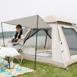 Automatic 4 Person Camping Outdoor Tents 210D Oxford Fabric Tent