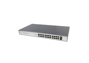 China DC 48V Power Over Ethernet POE Switch , 24 Port POE Switch With SFP RJ45 factory